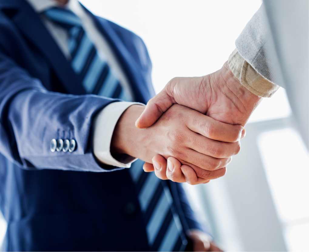 企業同士の握手